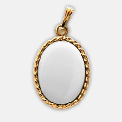 Base Trenza Dorada 18x24mm