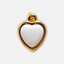 Base Corazón Dorada 15x15mm
