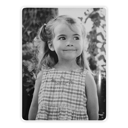 Placa Rectangular 7x9 Blanco y Negro