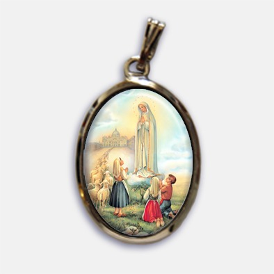 Medalla Virgen de Fátima PLATA