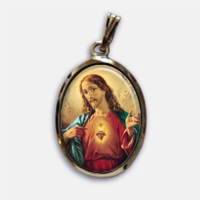 Medalla Corazón de Jesús PLATA